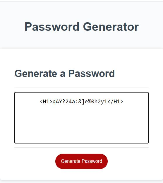 Javascript Password